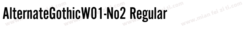 AlternateGothicW01-No2 Regular字体转换